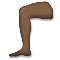 Leg- Dark Skin Tone emoji on LG